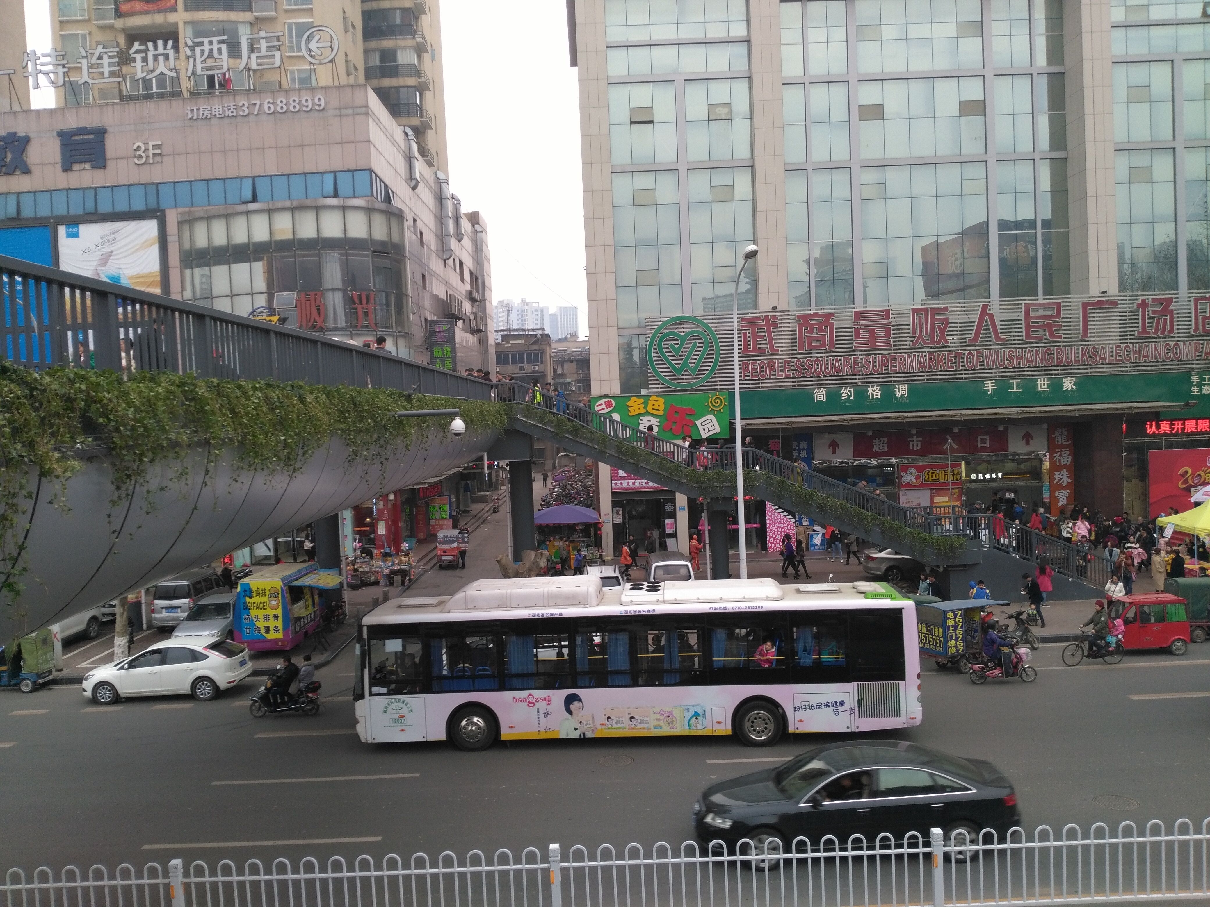 襄陽(yáng)人行天橋綠化 襄陽(yáng)人行天橋綠化