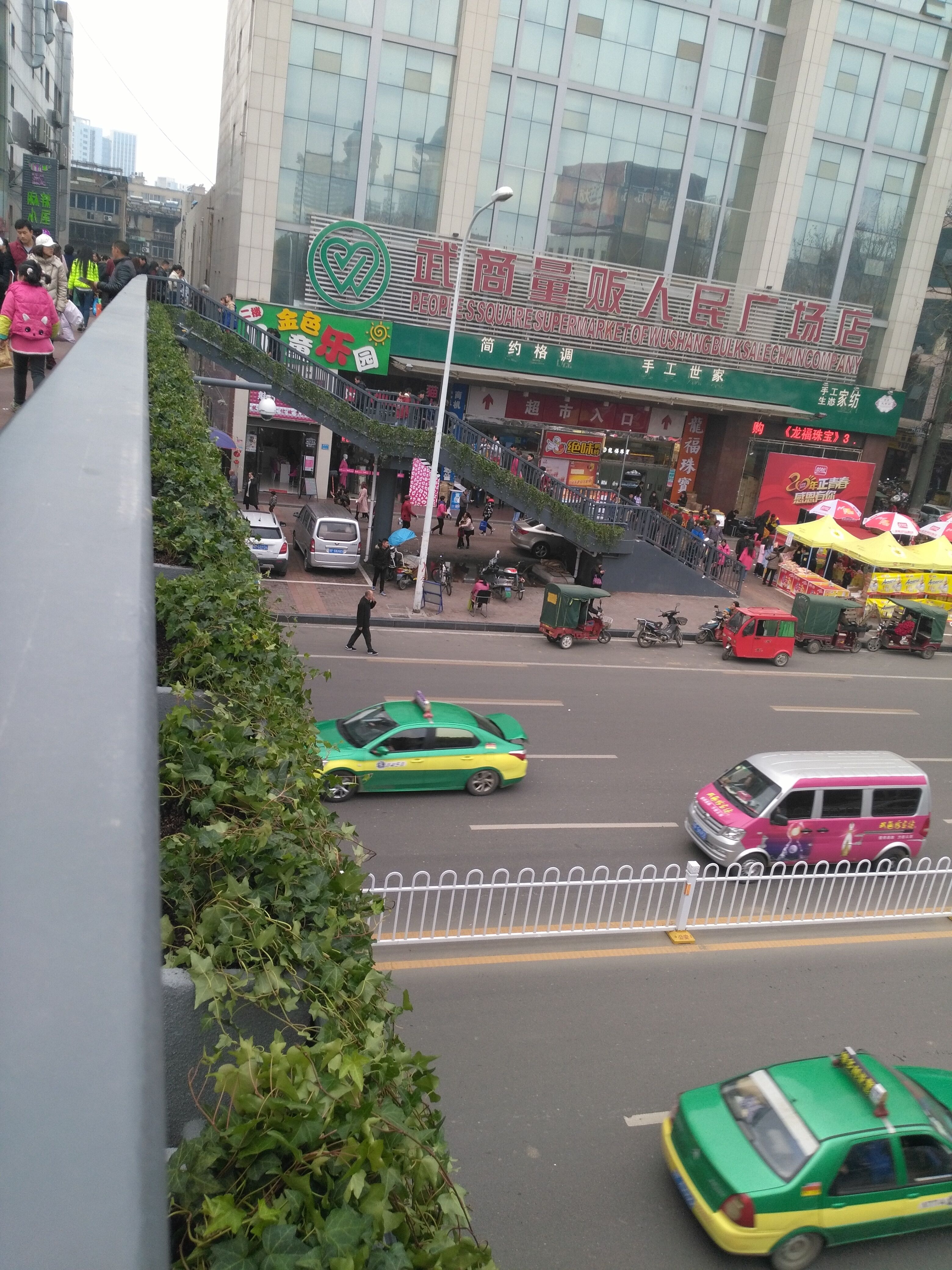 襄陽(yáng)人行天橋綠化 襄陽(yáng)人行天橋綠化